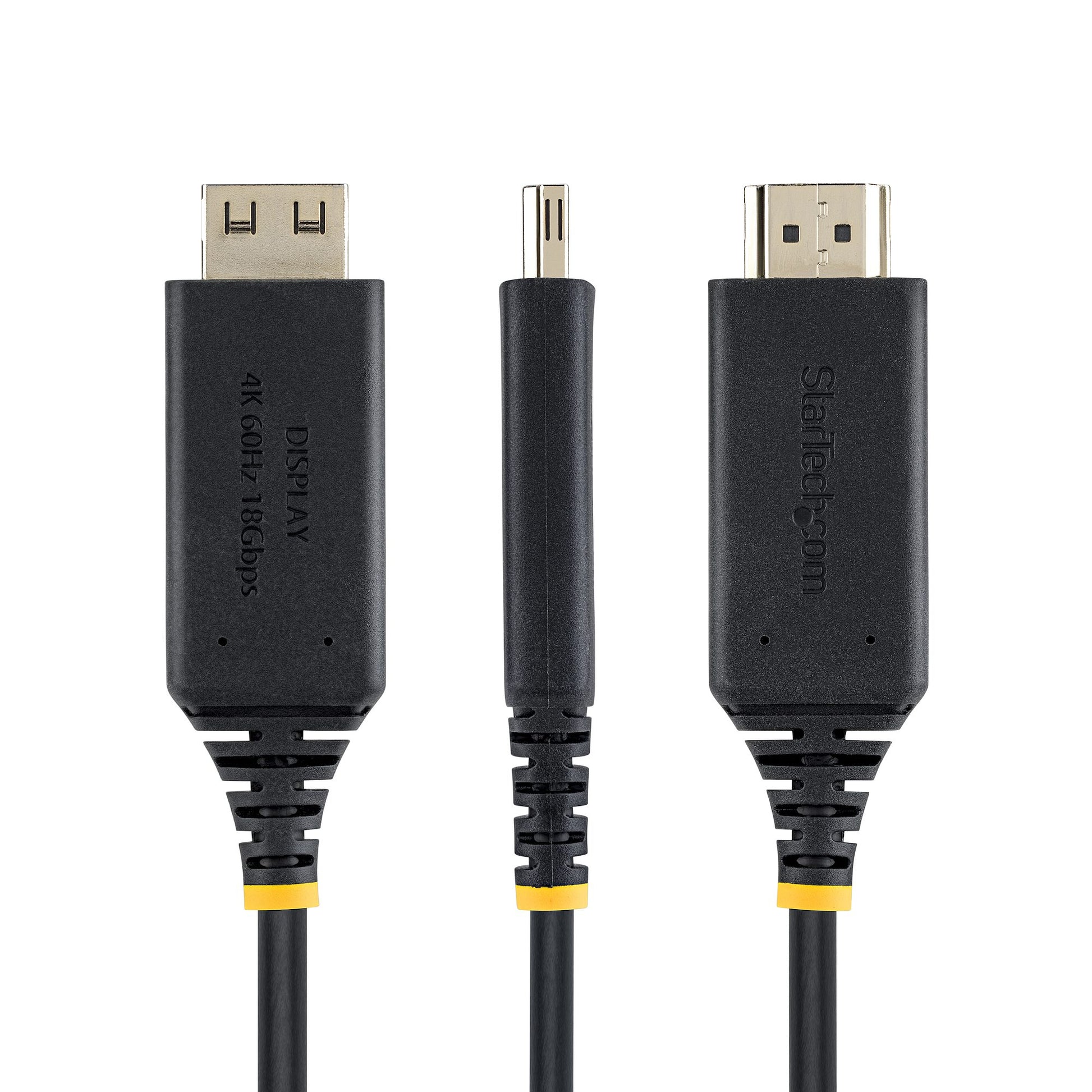 StarTech.com 2M-USBC-HDMI-4K60-G Kabel USB-C zu HDMI – 4K (3840 × 2160) @ 60 Hz, HDMI 2.0, HDR, 2 m, Schwarz