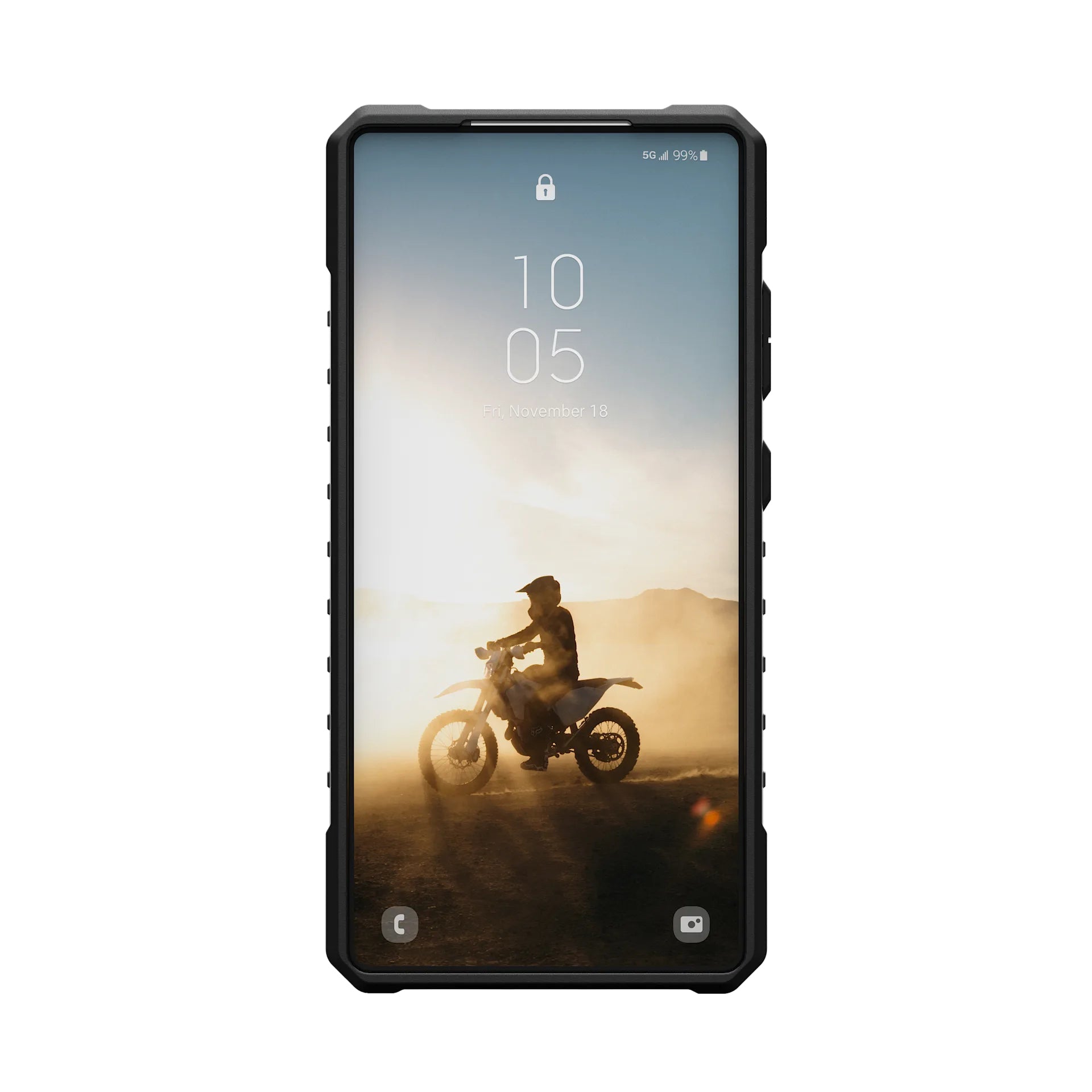 Urban Armor Gear Backcover – für Samsung Galaxy S25 Ultra – silber – TPU – MagSafe-kompatibel