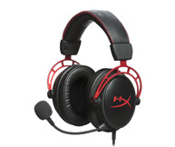 HP HyperX Cloud Alpha Gaming-Headset – Over-Ear, Stereo, Kabelgebunden, 3,5 mm Klinke, Rot