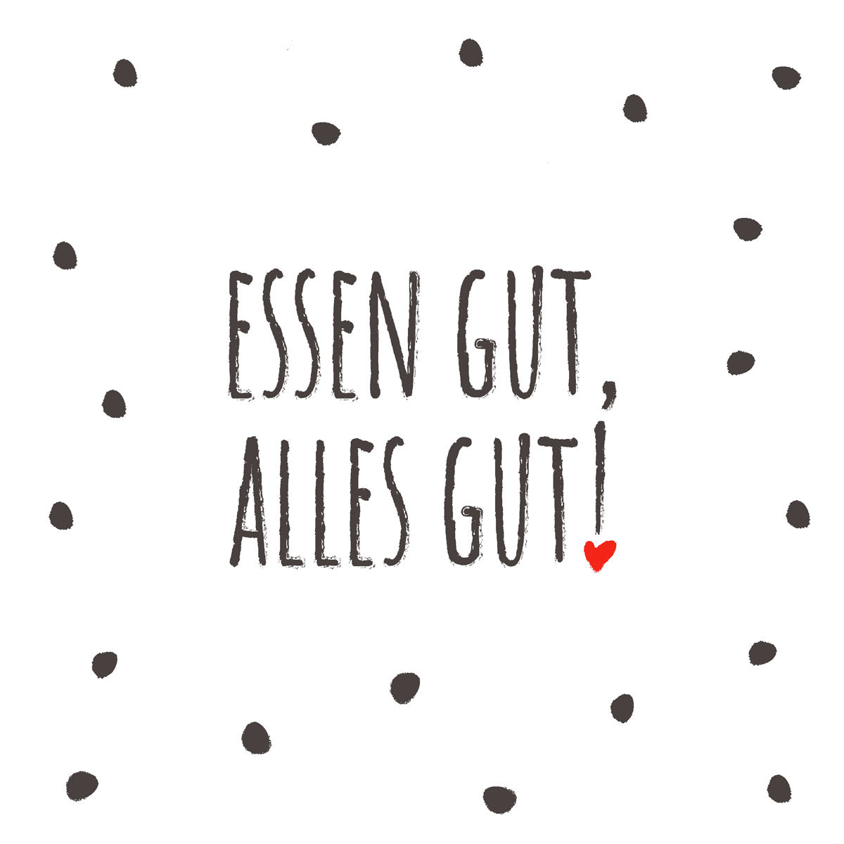 Paper + Design Servietten mit Schriftzug weiss – 33 × 33 cm, 3-lagig – 20 Stück