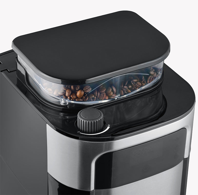 Severin KA4814 Filterkaffeemaschine – 8 Tassen, 1,0 l, Karaffe, Schwarz/Edelstahl