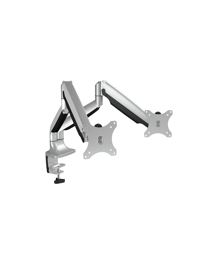 ICY BOX IB-MS504-T – Tischhalterung, 2, Tischklemme, bis 32", VESA 75 × 75/100 × 100 mm, 18 kg, neigbar