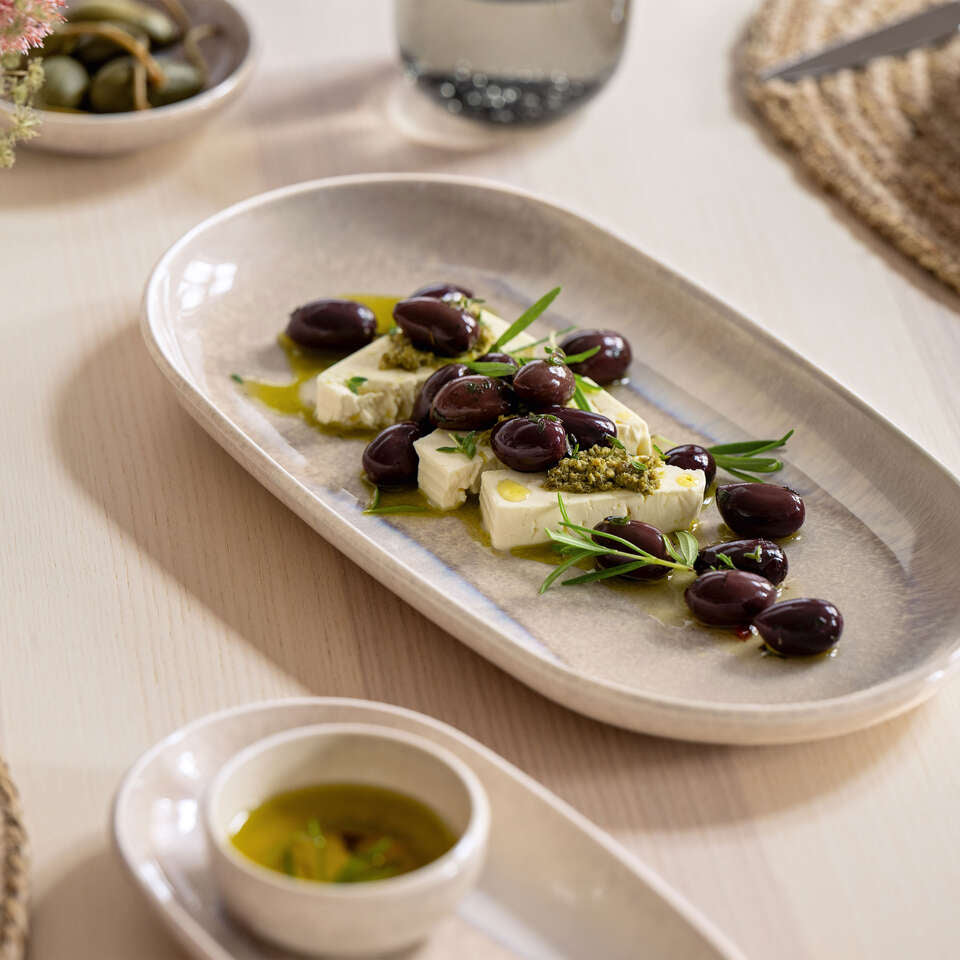 Villeroy & Boch Servierteller Perlemor – 18,1 × 34,2 × 3,2 cm, Porzellan, spülmaschinenfest