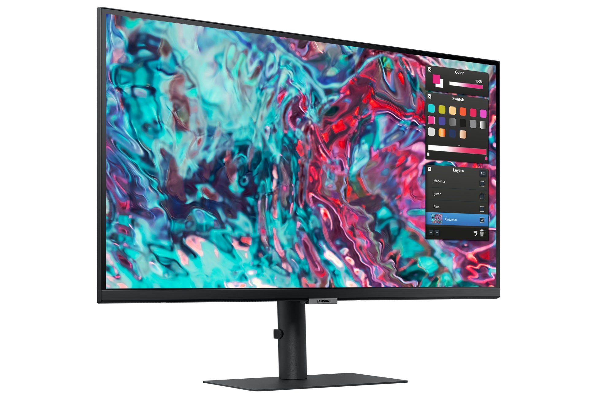 Samsung S27B800TGU – Monitor, 27", 3840 × 2160 (UHD 4K), IPS, 60 Hz, 350 cd/m², Schwarz