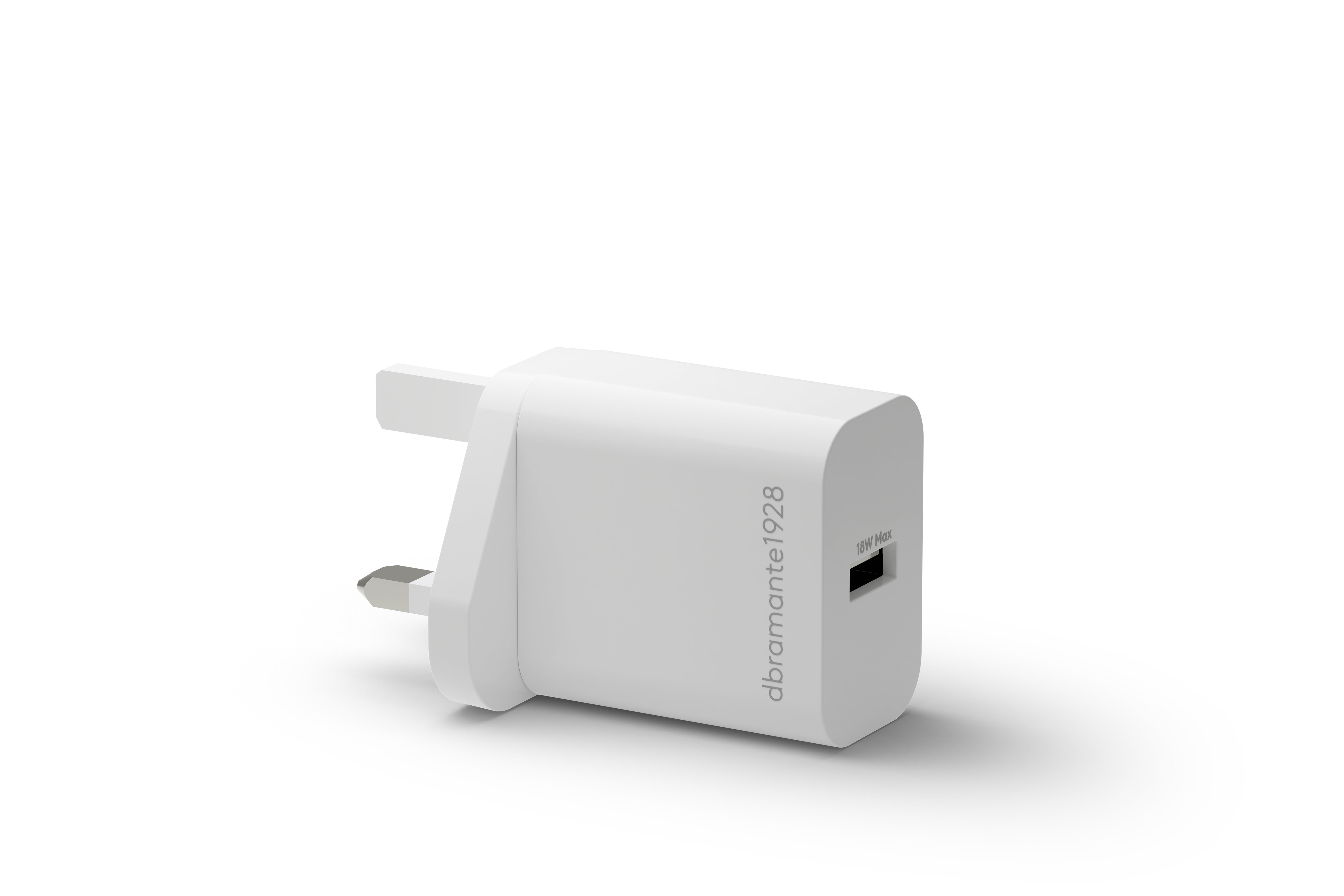 dbramante1928 CH18UKWH7184 USB-Ladegerät 18 W – USB-A – UK-Stecker (Typ G) – Weiss