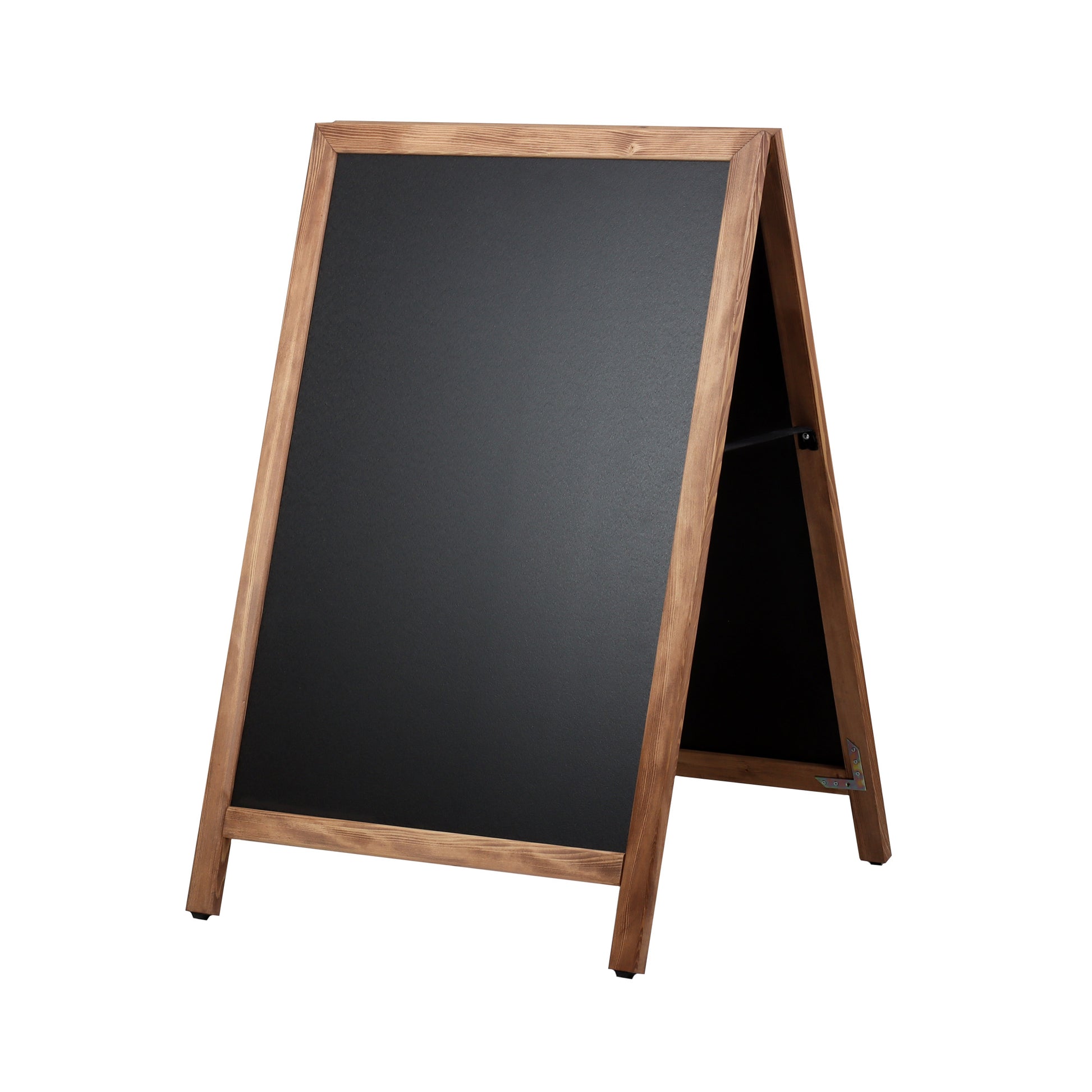 Europel Kundenstopper DELUXE – 660 × 1'040 mm – Kiefernholzrahmen, schwarz – doppelseitig, für Kreidemarker