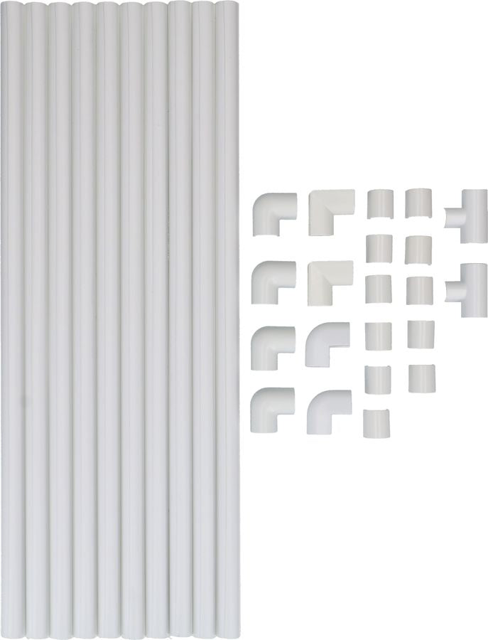 Max Hauri AG Max Hauri Wandkanal – 15 × 12 mm – 4 m – Kunststoff – Weiss, selbstklebend