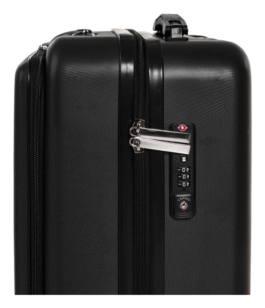 KOOR Handgepäck-Trolley – 39,5 l, ABS, 4 Rollen, mit TSA, schwarz, 35 × 58 × 24 cm