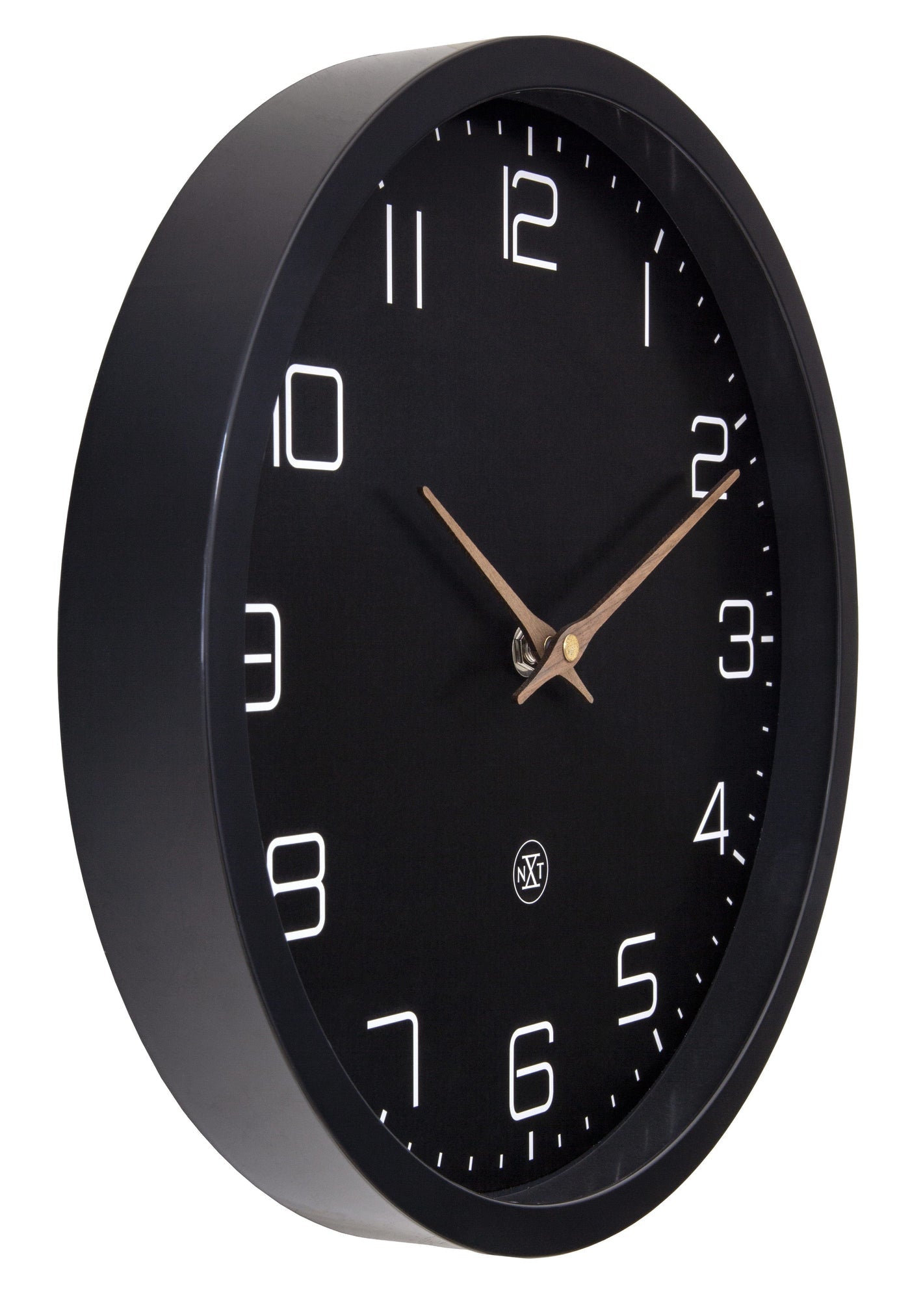 NeXtime Wanduhr Eco – 30 cm, Schwarz