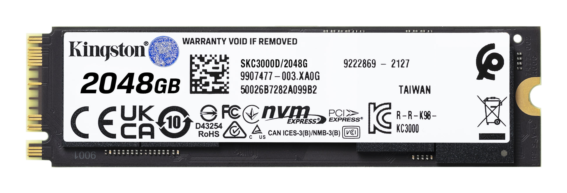 Kingston KC3000 – 2 TB, M.2 2280