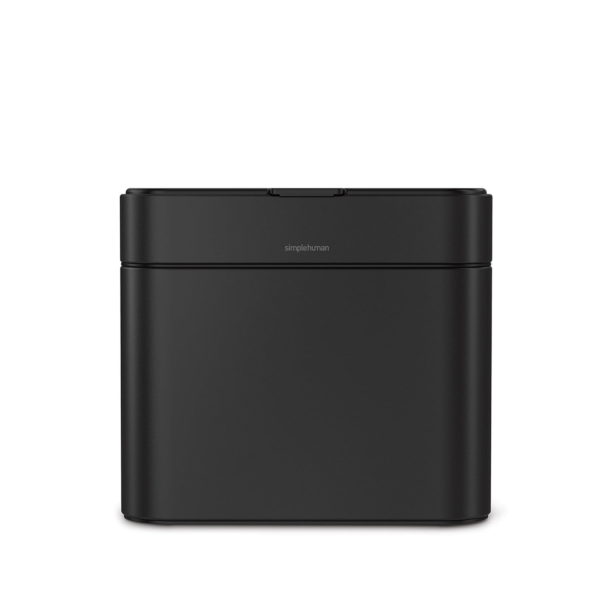 simplehuman Komposteimer CW1647 – 4 l – Edelstahl, rechteckig – schwarz matt