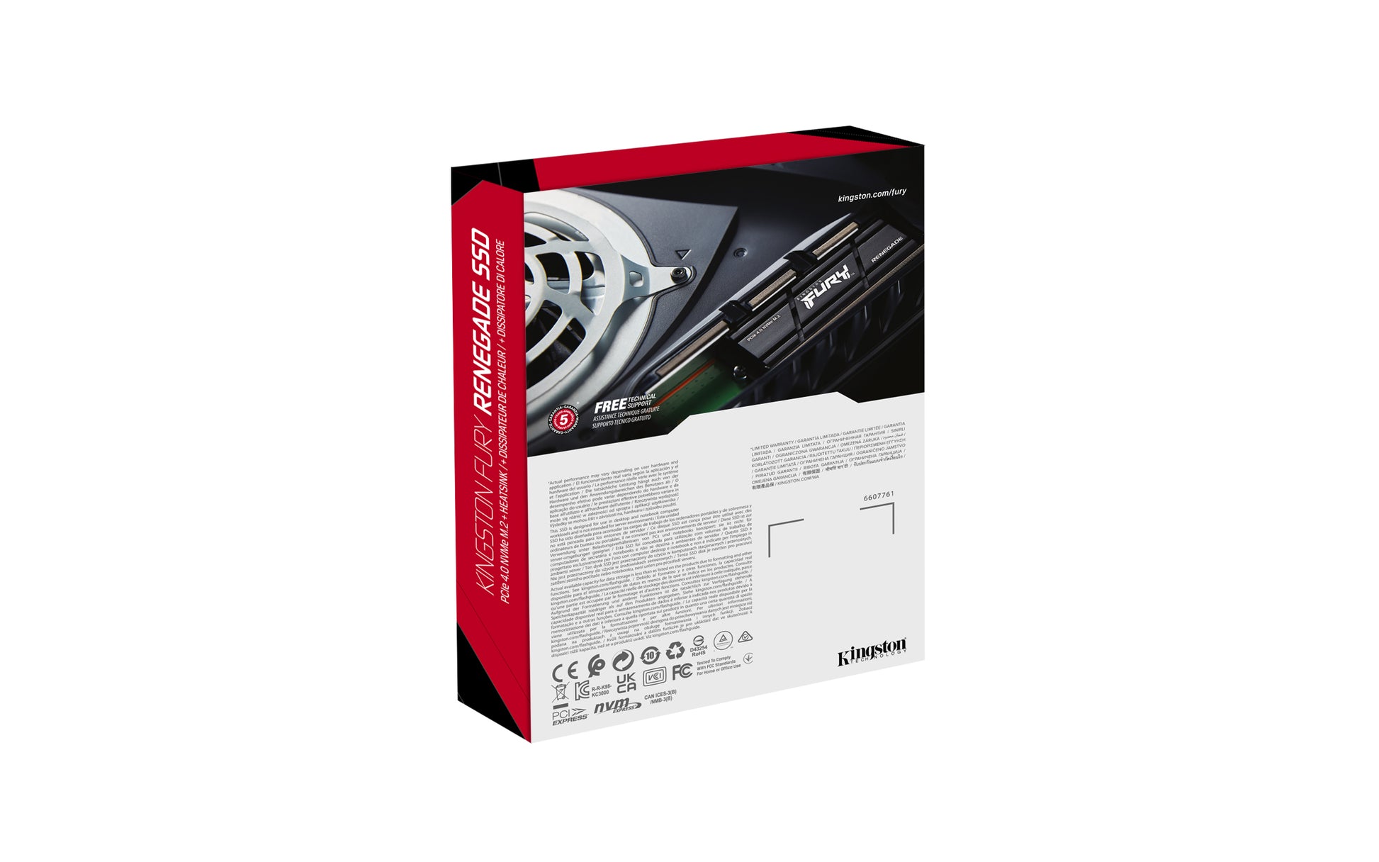 Kingston Renegade PCIe 4.0 NVMe SSD – Mit Kühlkörper, 4 TB