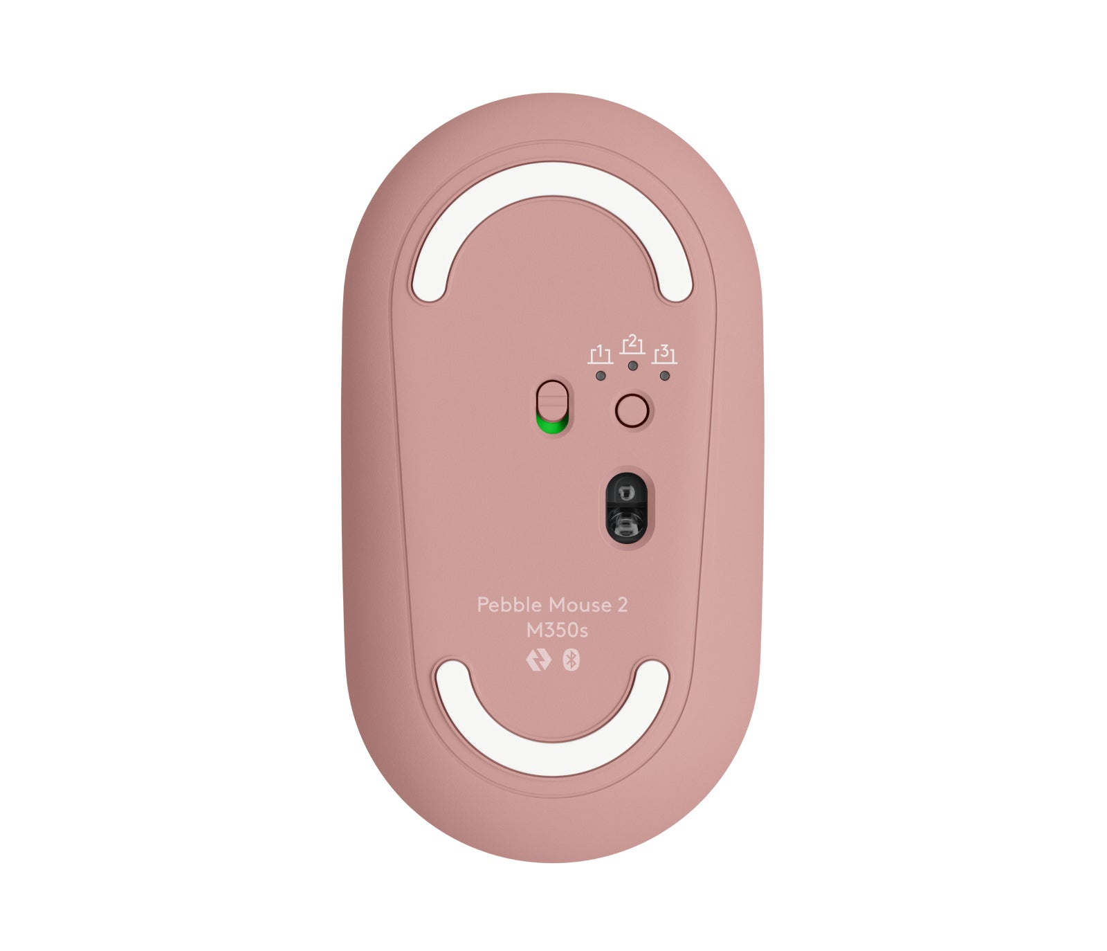 Logitech Pebble M350S Tonal Rose Maus – kabellos, Bluetooth, rosa
