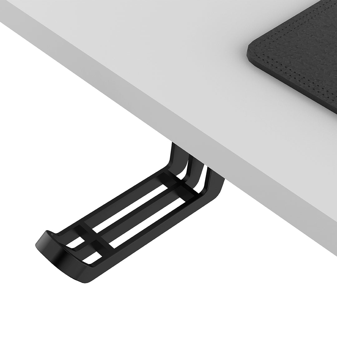 Ultradesk Uplift Gaming-Tisch – 160 × 75 cm, höhenverstellbar, weiss/schwarz, Stahl