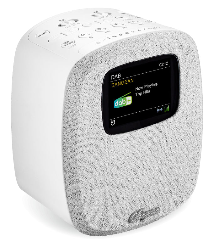 Sangean DCR-83 – Radiowecker DAB+/UKW, Bluetooth – Weiss