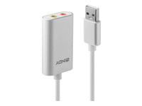 Lindy USB Typ A Audio Konverter – USB Audio Adapter, USB-A zu 3,5 mm Klinke