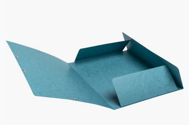 Exacompta Gummibandmappe Skandi A4 – 3 Klappen, Karton, Pazifikblau, bis 250 Blatt