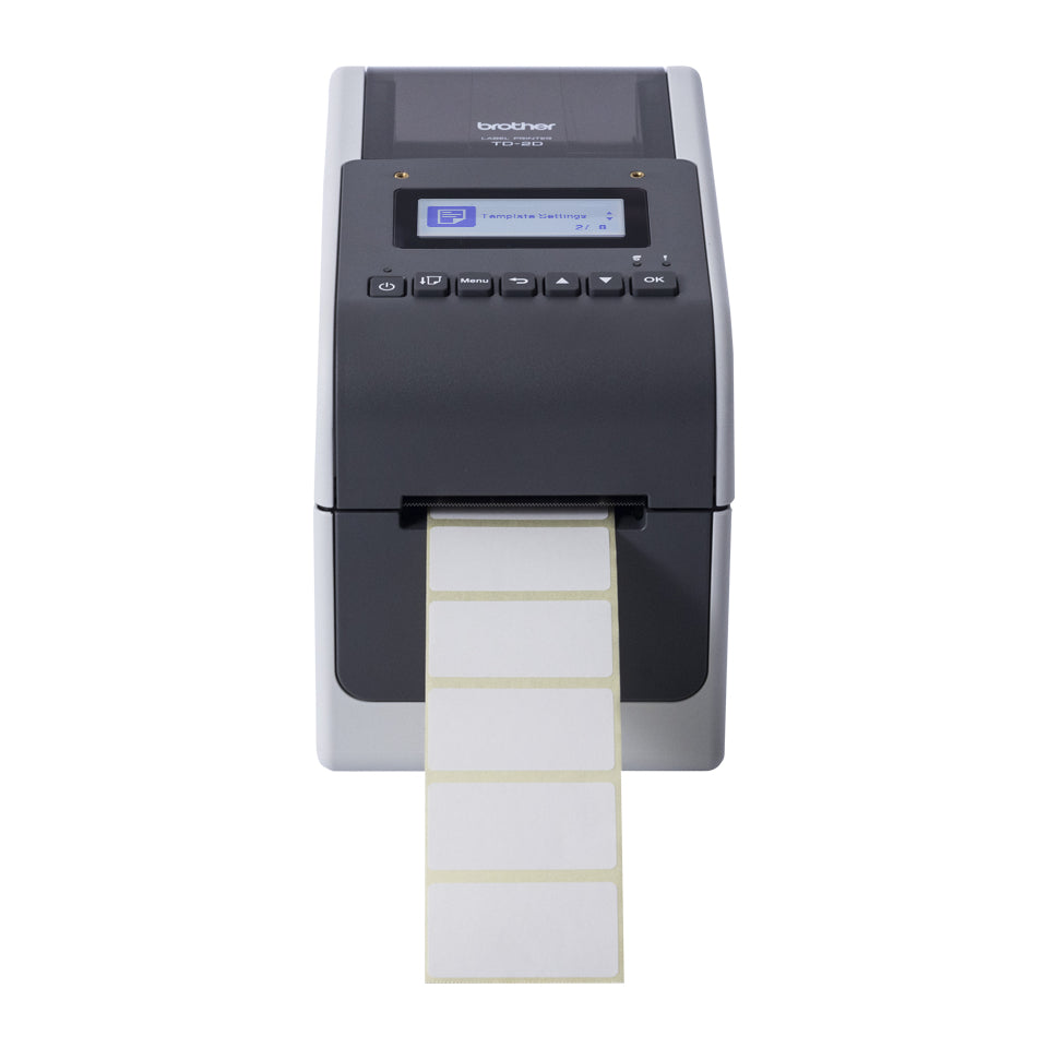 Brother Etikettendrucker, Thermodirekt, bis 50,8 mm, Akku-Option, LCD-Display, USB, LAN, 300 dpi