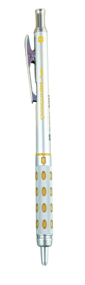 Pentel Graphgear 1000 Druckbleistift – 0,9 mm, Metall, Silber