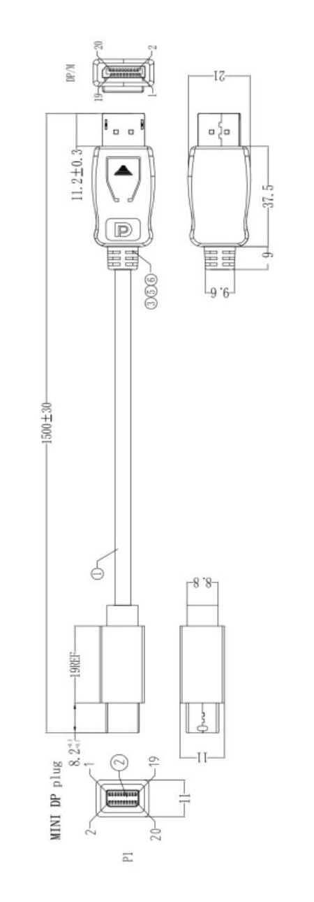 Bachmann Mini-DisplayPort auf HDMI Kabel – 1,5 m