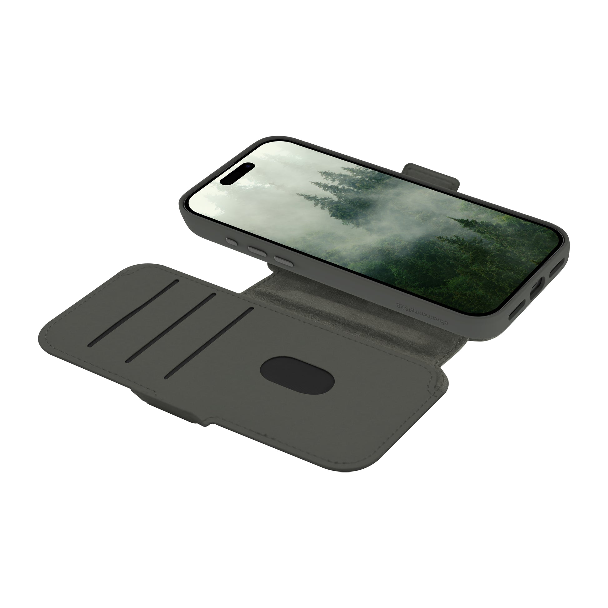 dbramante1928 Folio – für Apple iPhone 17 Pro Max – MagSafe, 3 Kartenfächer, Kunststoff, Grün