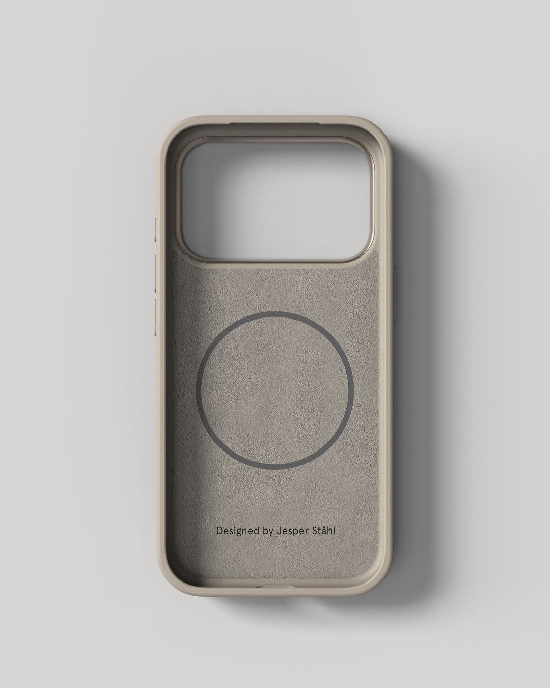 Nudient – Backcover – für Apple iPhone 17 Pro – beige – MagSafe-kompatibel
