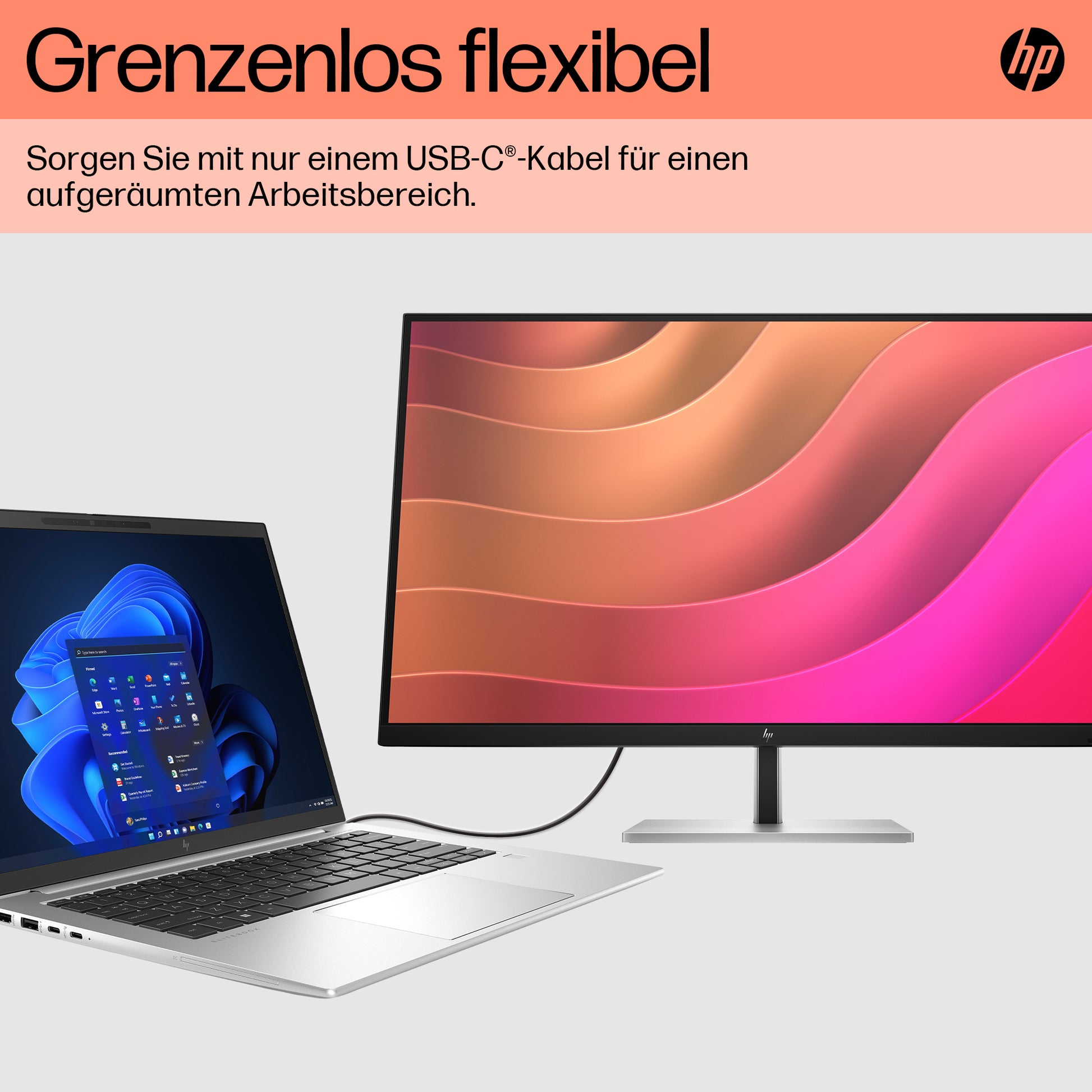 HP E32K G5 – Monitor, 31,5", 3840 × 2160 (UHD 4K), IPS, 60 Hz, 350 cd/m², USB-C, VESA 100 × 100, Schwarz