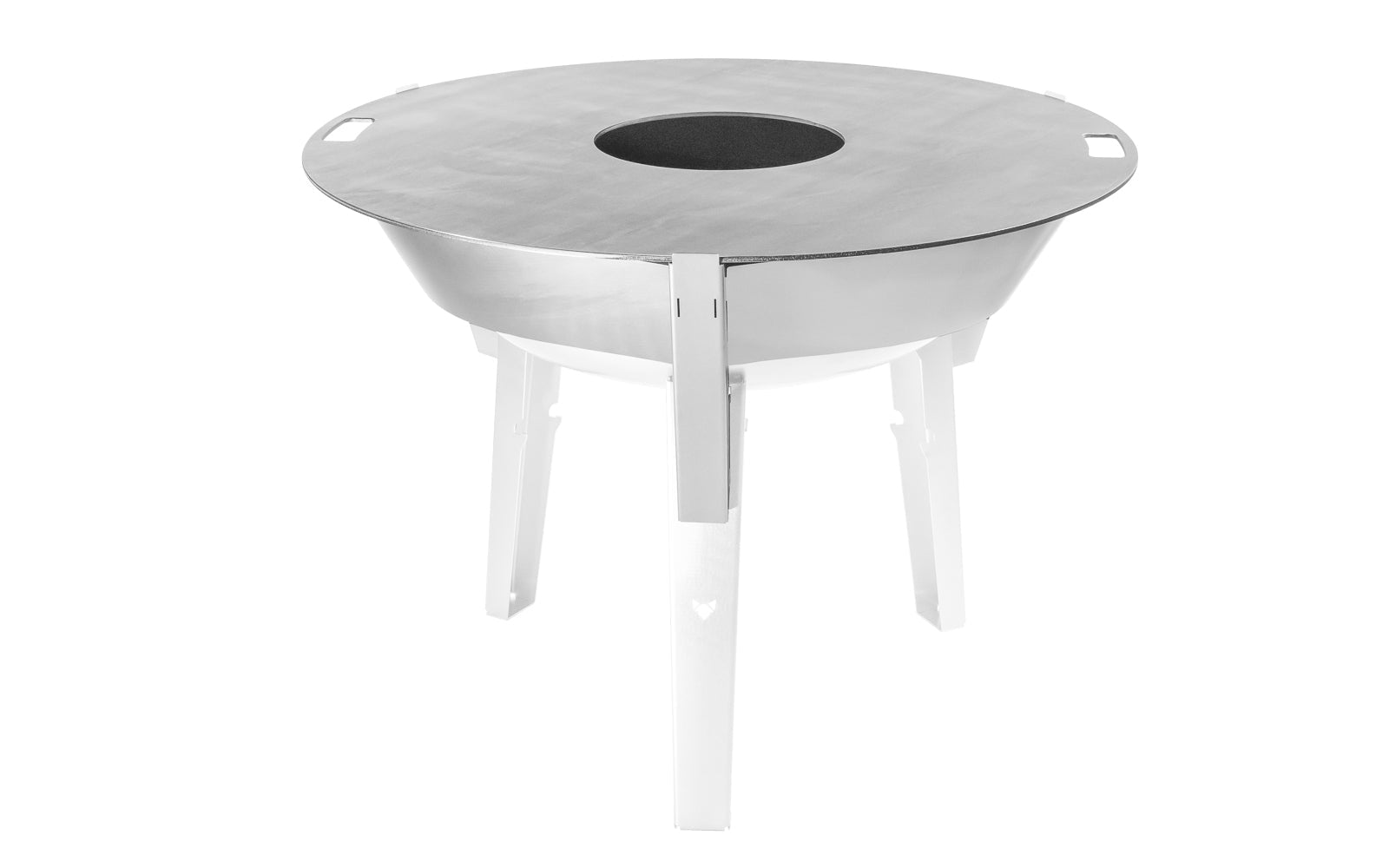 FENNEK Feuerplatte – Ø 96 cm × 0,6 cm, Stahl – für Geflügel