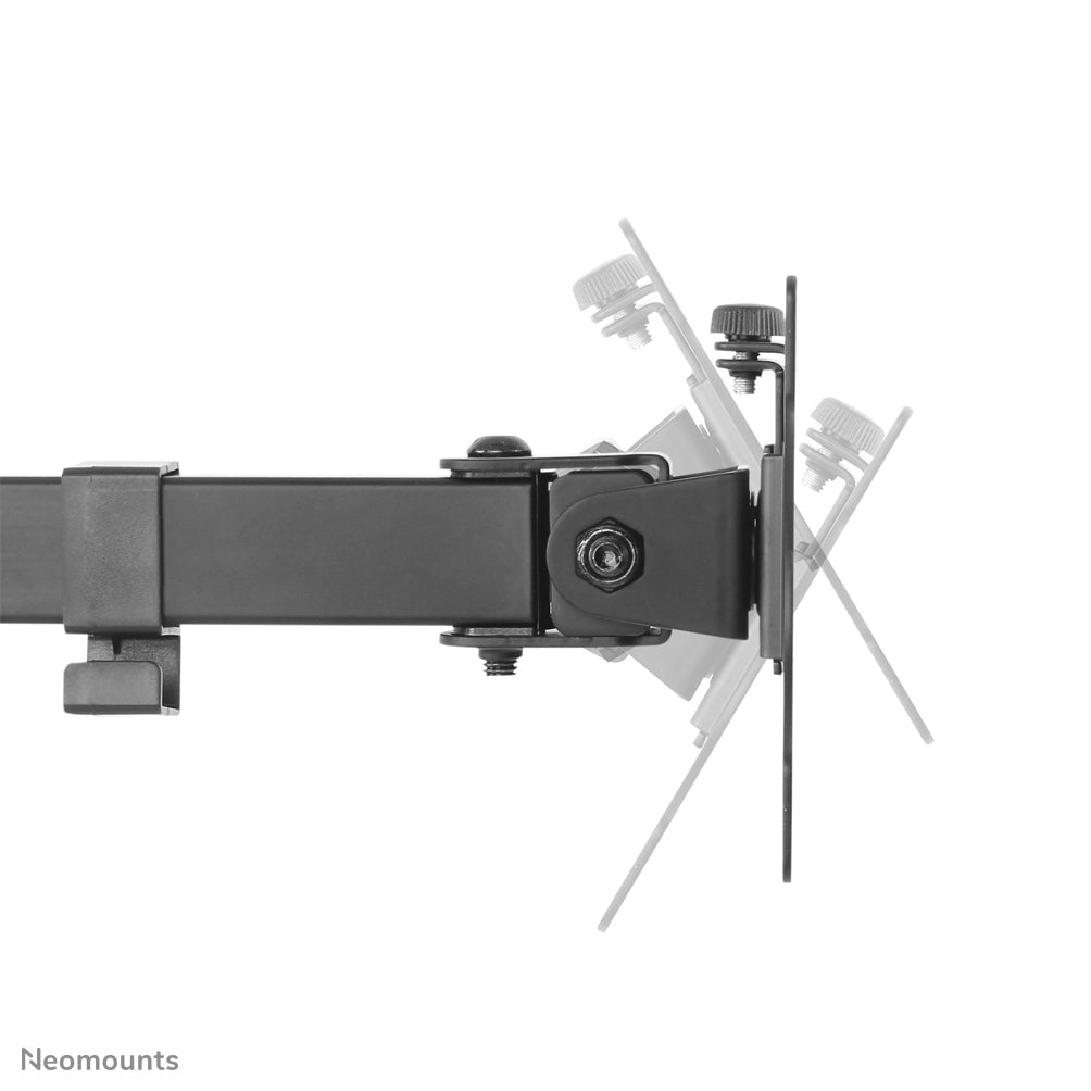 Neomounts D550DDBLACK – Tischhalterung, Dual, bis 32", VESA 75 × 75/100 × 100 mm, 16 kg, höhenverstellbar