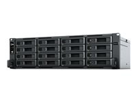 Synology RS2821RP+ – 16-Bay Rack 3U NAS – AMD Ryzen V1500B, 4 GB RAM, 1GbE, DSM, redundantes Netzteil
