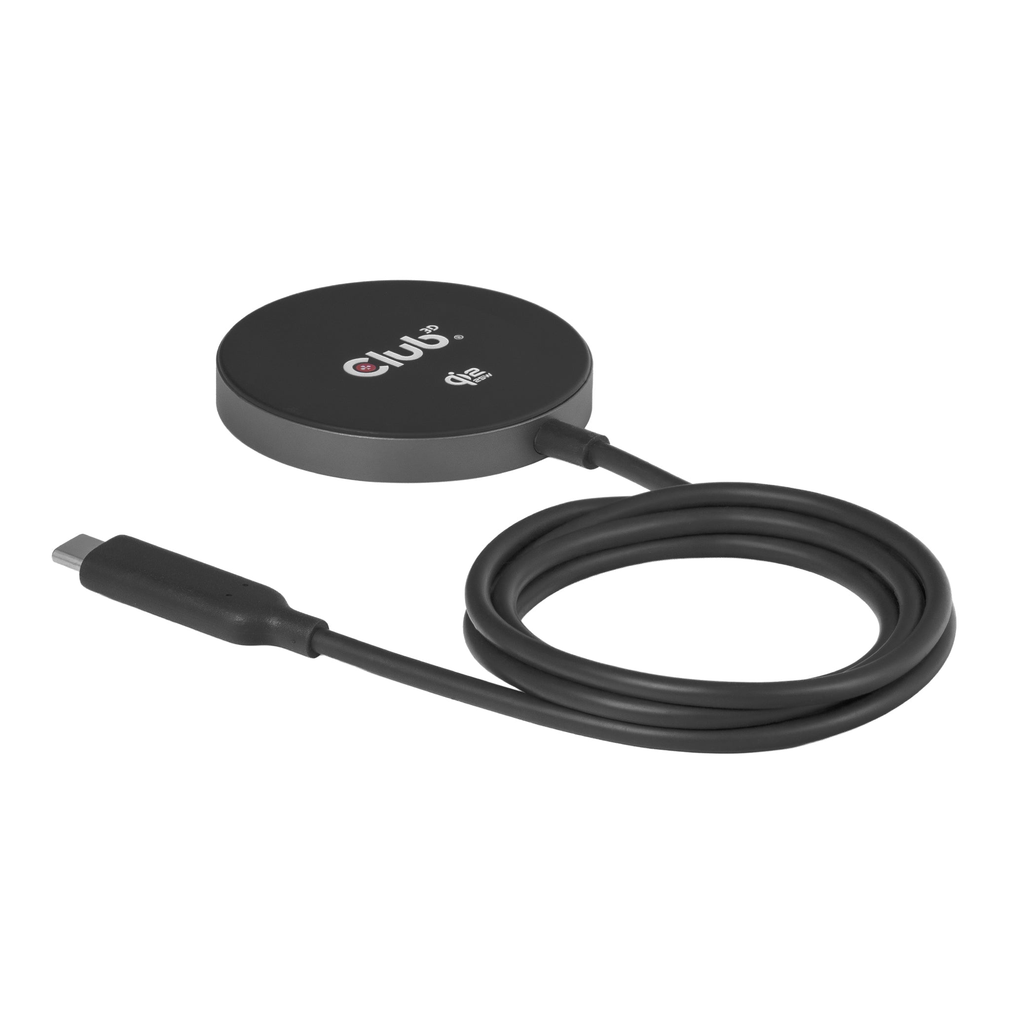 CLUB3D CAC-3027 Kabelloses Ladegerät 25 W – Qi2, MagSafe-kompatibel – für Smartphones, Smartwatches u. a.