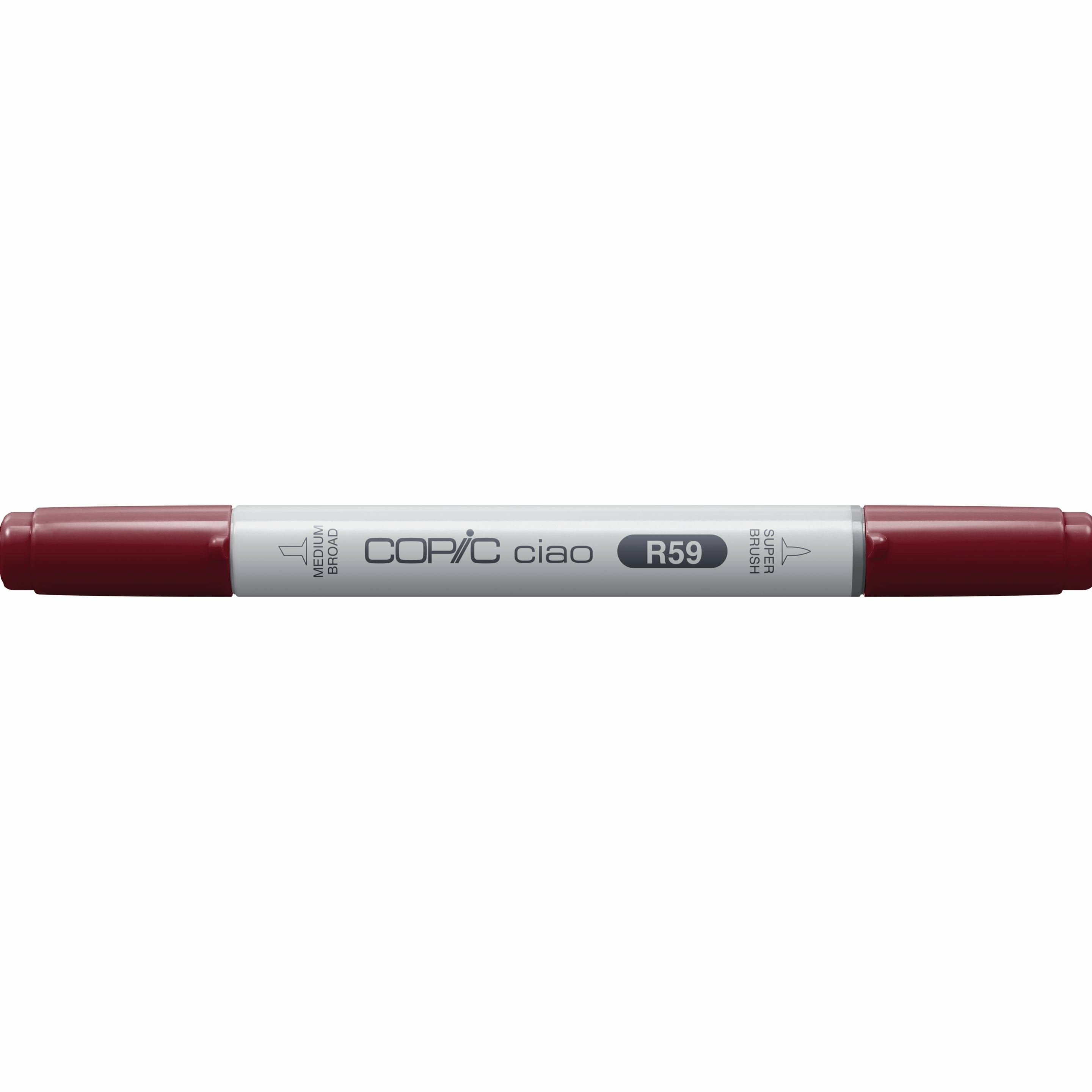 Copic Ciao Brush Pen, Doppelspitze – Kombi, Acrylbasiert, Bordeaux