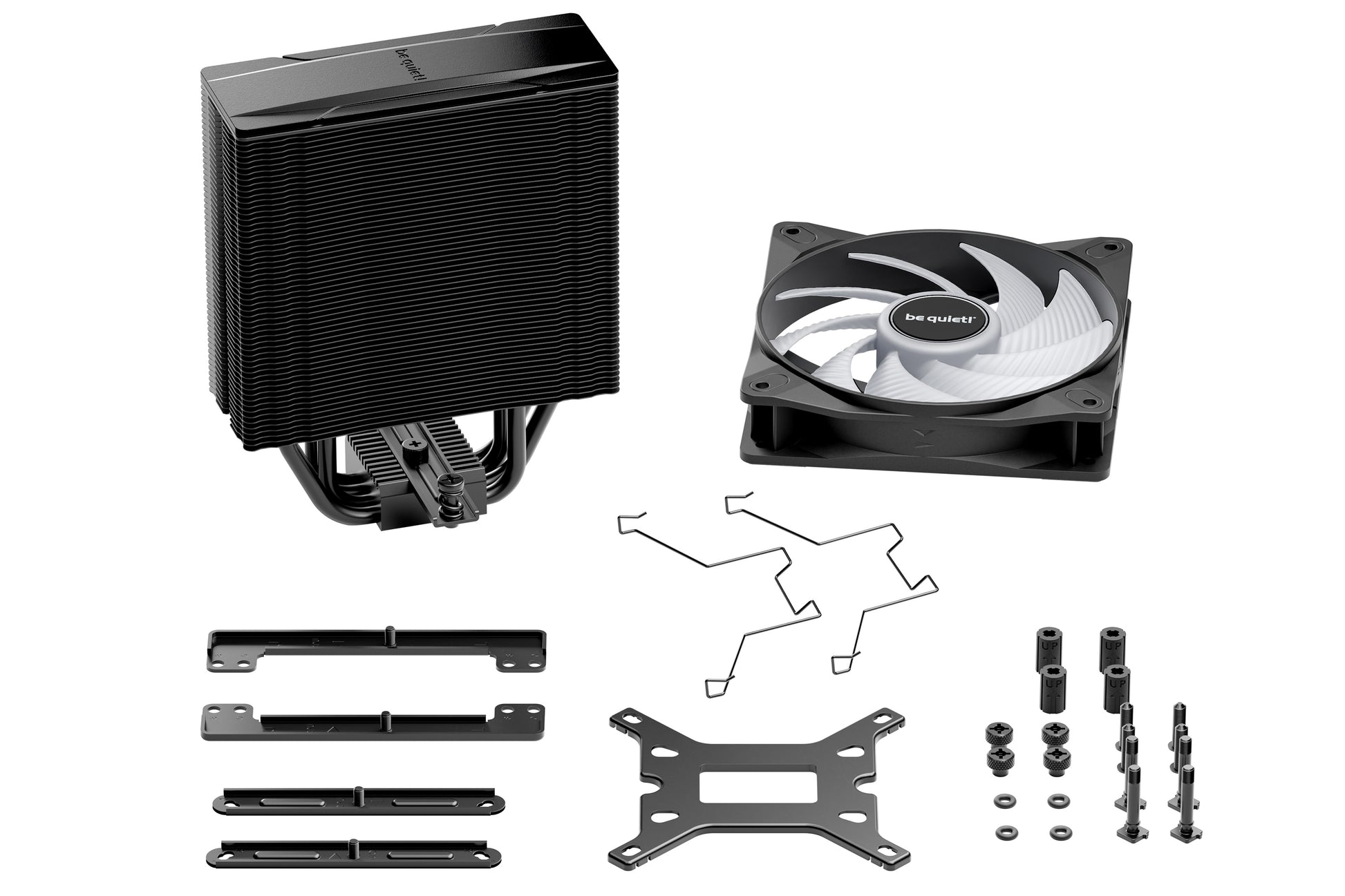 be quiet! be quiet PURE ROCK 3 LX – CPU-Kühler – 12 cm, 4 Wärmerohre, 105,1 m³/h, für LGA1700, AM4, AM5 und andere