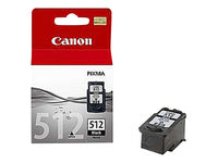 Canon Tintenpatrone PG-512BK, Schwarz, 401 Seiten – für Inkjetdrucker/Multifunktionsgeräte