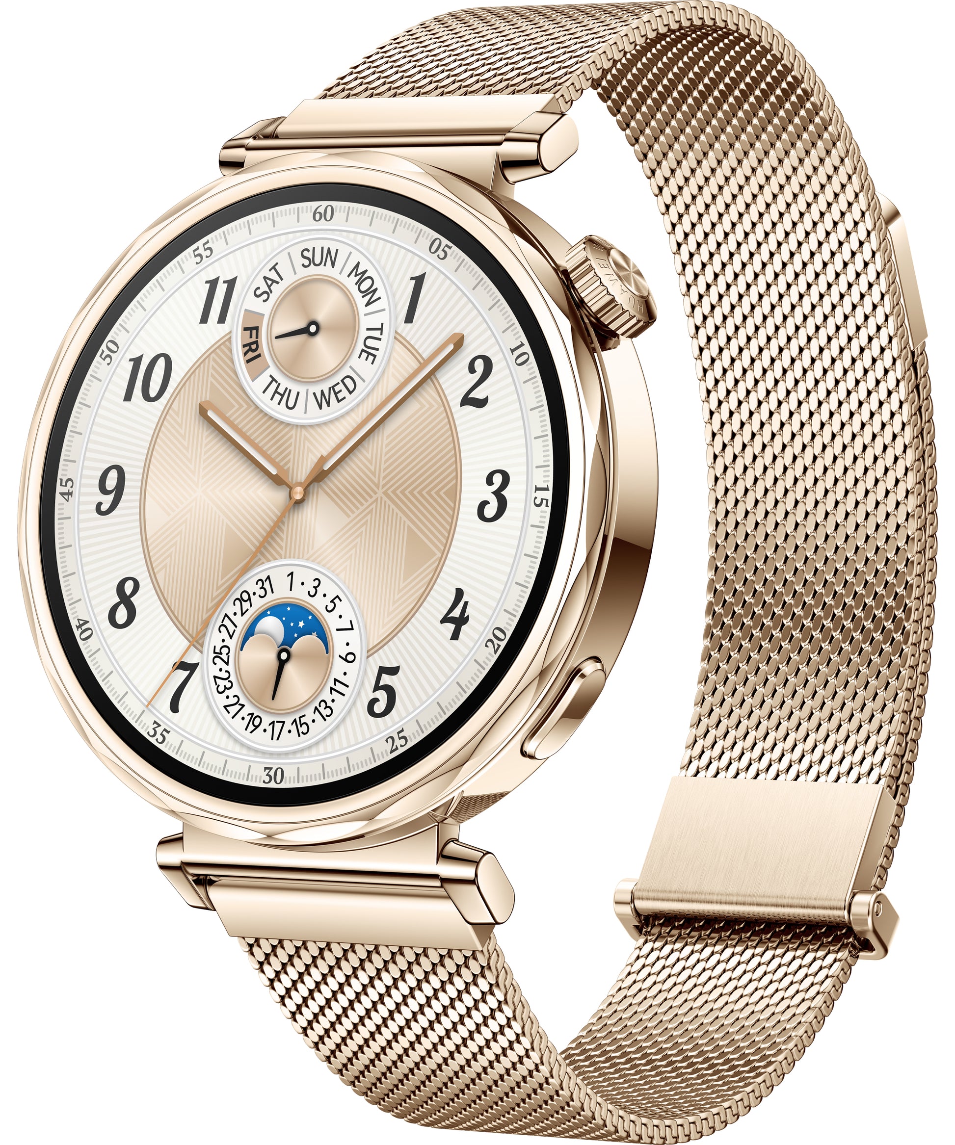 Huawei Watch GT5 – 41 mm, AMOLED, Edelstahl, Gold, 5 ATM