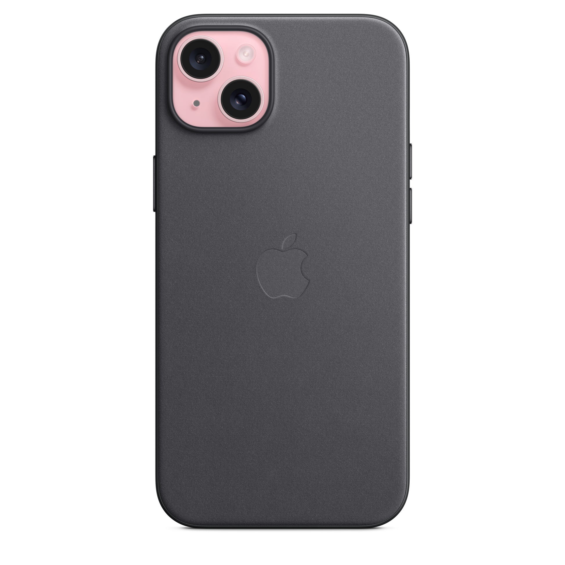 Apple Backcover – für Apple iPhone 15 Plus, MagSafe, Feingewebe, schwarz