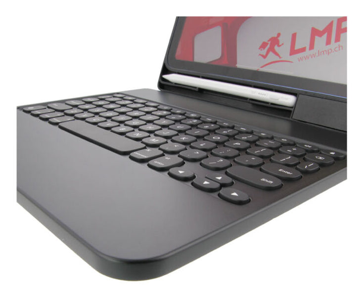 LMP Tastatur-Case für iPad 10,9" (11. Gen.) – USB-C, QWERTZ (CH) – Schwarz