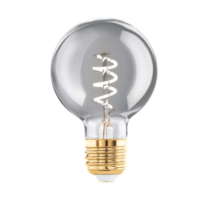 EGLO LED-Leuchtmittel E27 – 100 lm, 4 W, Warmweiss 2000 K – dimmbar – IP20 – 1 Stk. – Schwarz, Glas