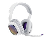 ASTRO Gaming A30 Gaming-Headset – Over-Ear, Stereo, Kabel + BT, mit USB-A-Dongle, Weiss