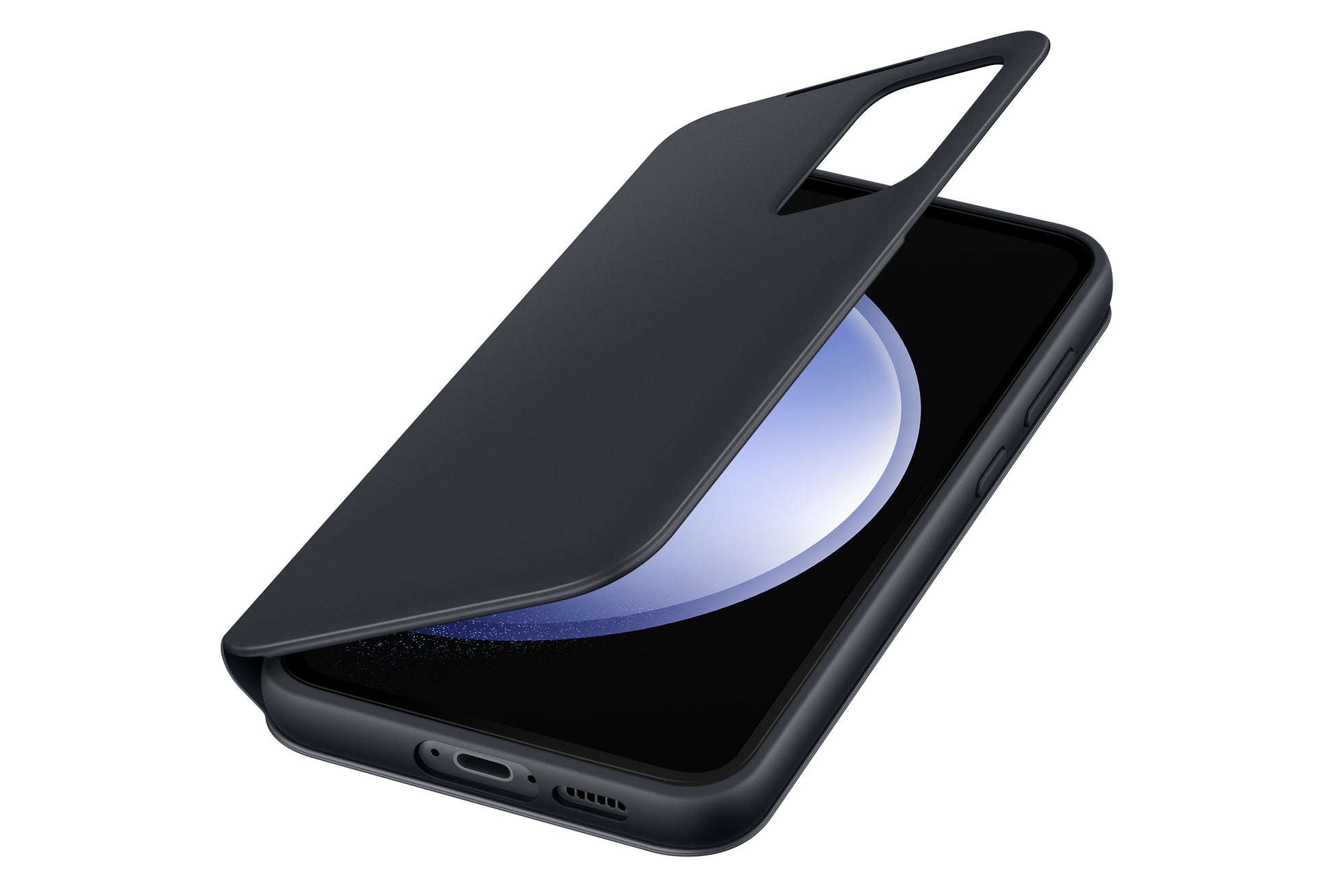 Samsung Booklet-Hülle – für Samsung Galaxy S23 FE – schwarz – mit Kartenfach, kratzresistent