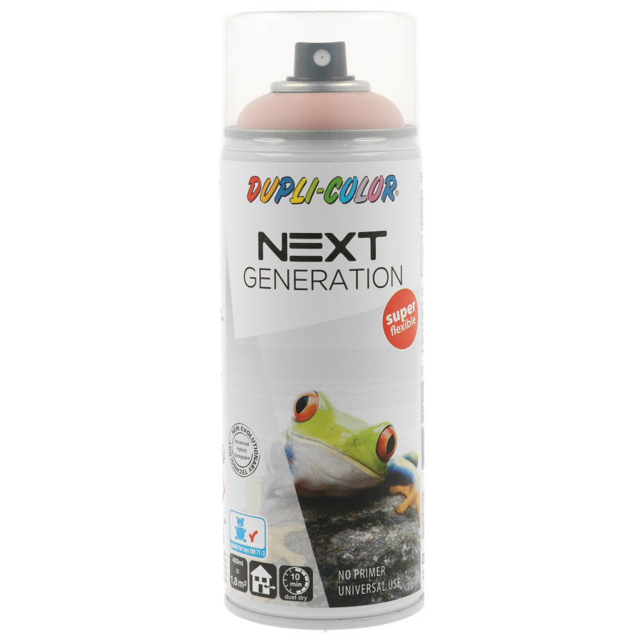 Dupli-Color Next Riga Farbspray – Rosa, Seidenmatt – 400 ml – für Glas, Holz, Metall