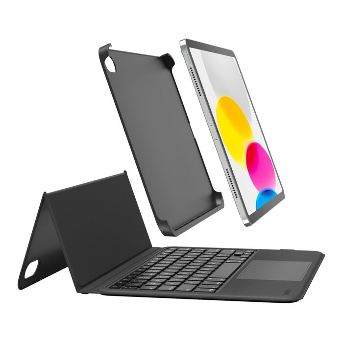 Belkin Tastatur-Case für iPad 10,9" (10. Gen.), 11" (11. Gen.) – Bluetooth, QWERTZ (CH) – Trackpad – Schwarz
