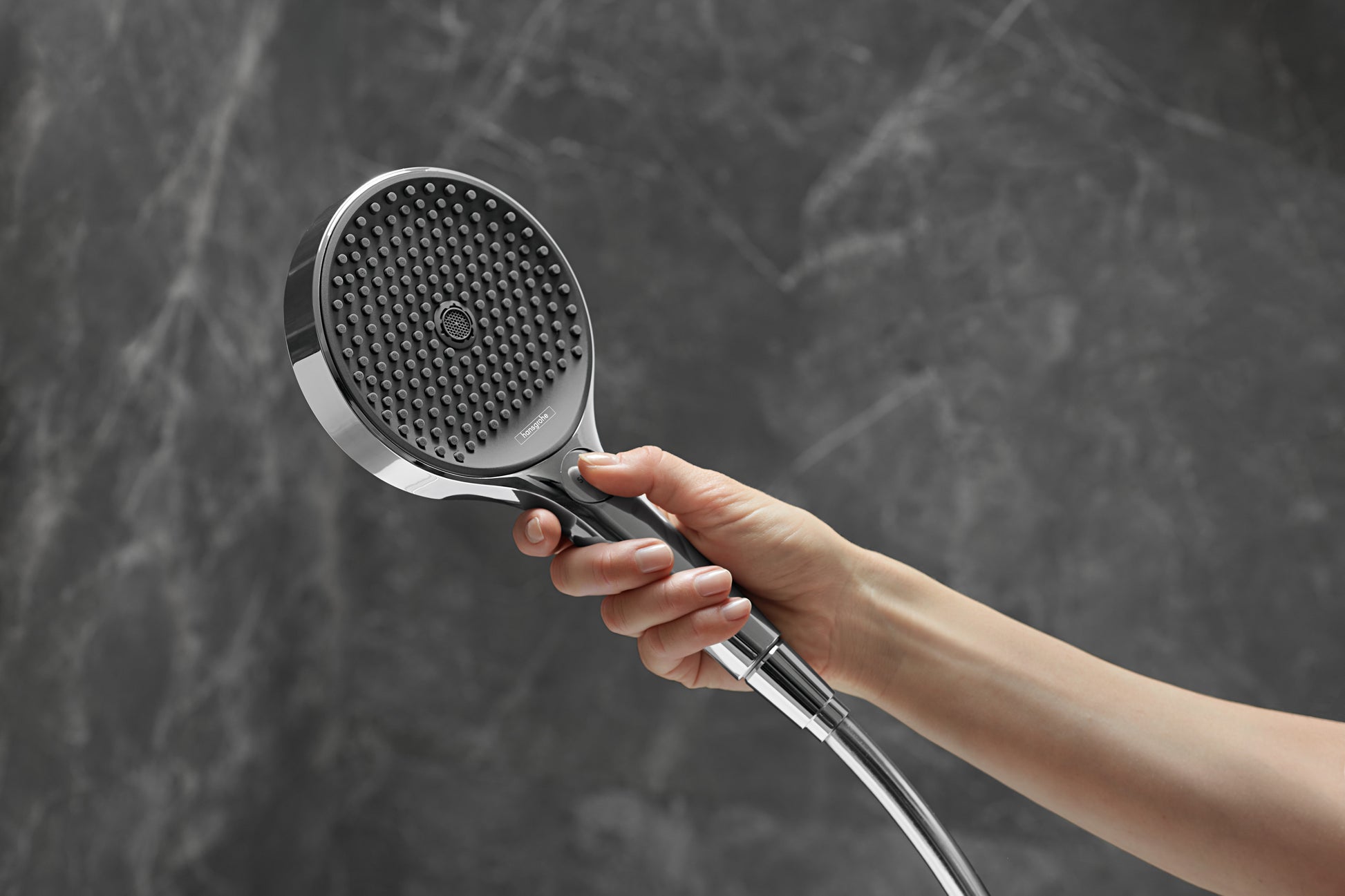 Hansgrohe Rainfinity Handbrause 130 – Ø13 cm, Metall, 3 Strahlarten, Chrom