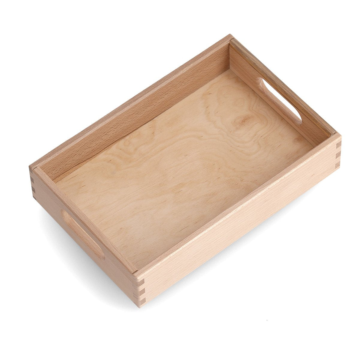 Zeller Present Aufbewahrungsbox (ohne Deckel) – Buche – Braun – stapelbar, mit Griffen – 200 × 70 × 300 mm