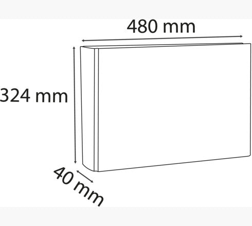 Exacompta Ordner – für A3 – Rückenbreite 4 cm – schwarz
