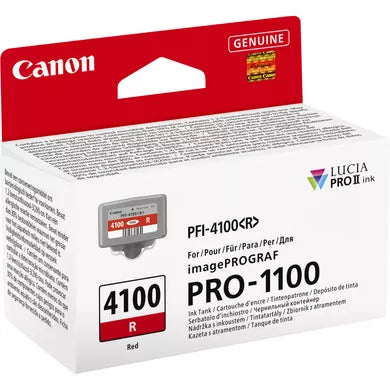 Canon Tintenpatrone PFI-4100 R, Rot – für PFI-4100-Serie