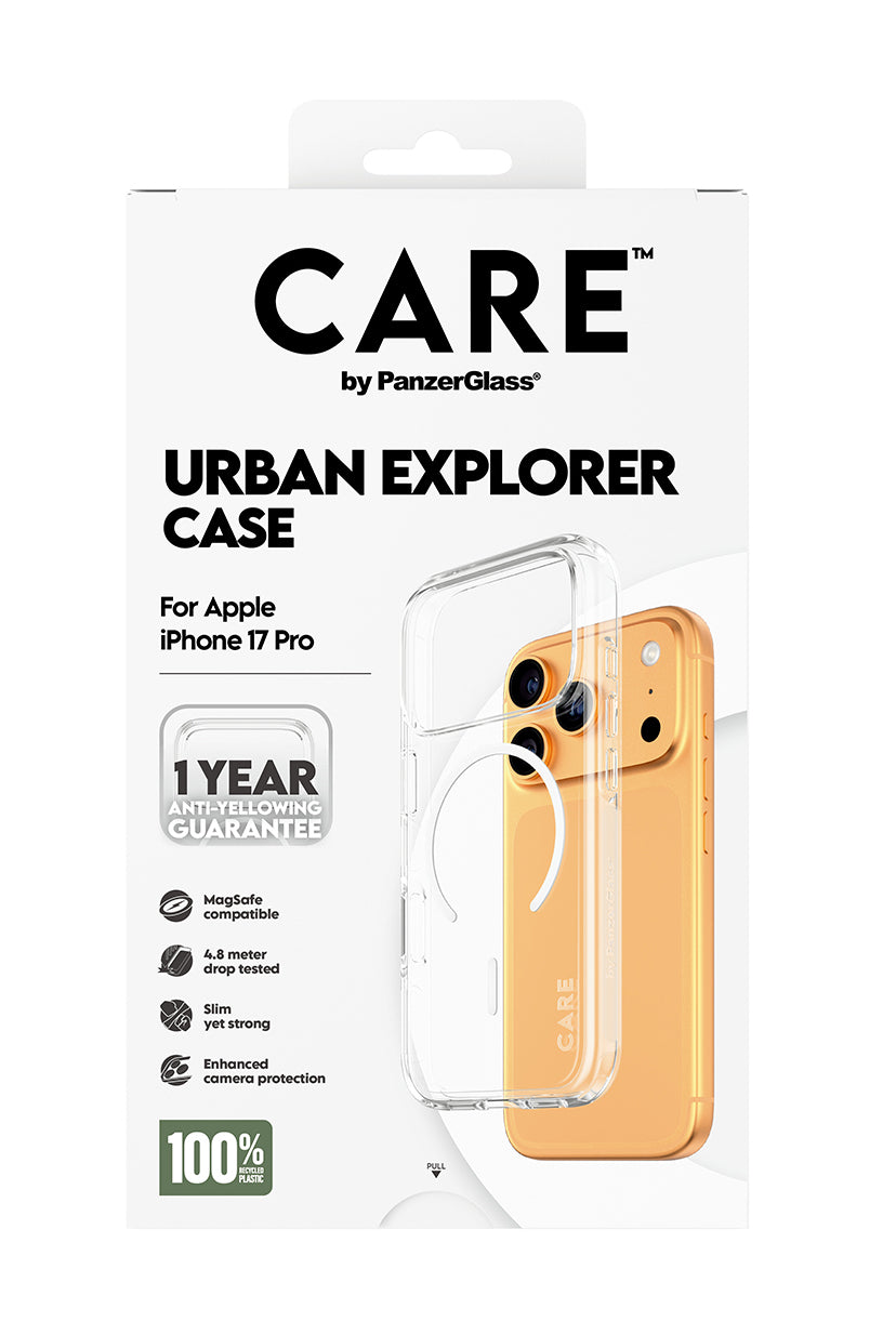 PanzerGlass Backcover – für Apple iPhone 17 Pro – transparent – MagSafe kompatibel