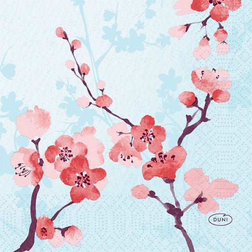 Duni Servietten Cherry Breeze – 40 × 40 cm, 3-lagig – 250 Stück