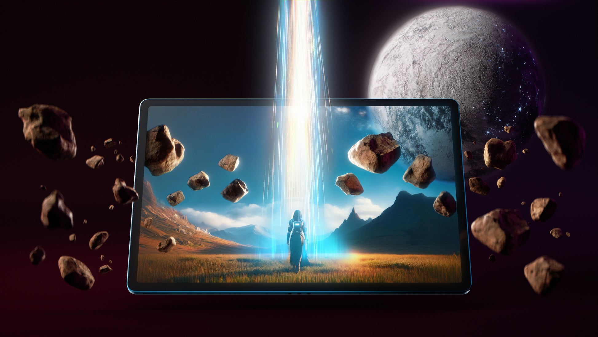 Lenovo Yoga Tab Plus – 12,7", 256 GB, 16 GB RAM, WLAN, Android 14, Türkis