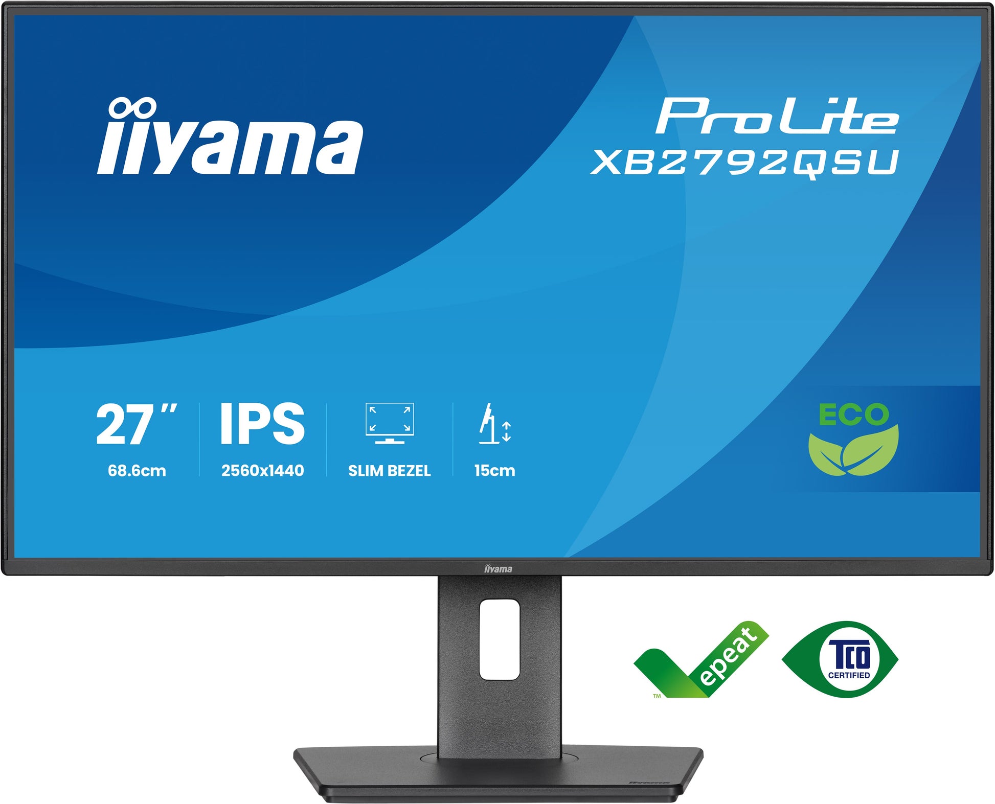 iiyama XB2792QSU-B1 – Monitor, 24", IPS, 120 Hz, EyeSafe, EyeComfort